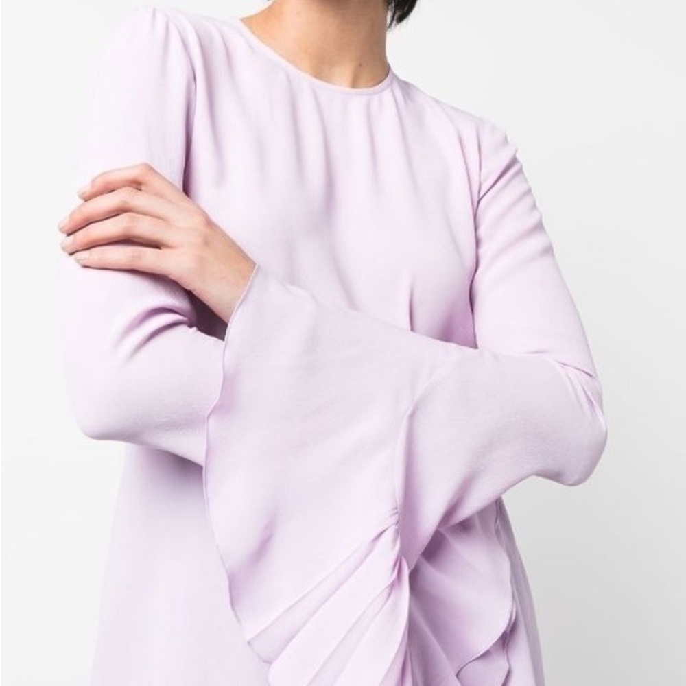 Numero Ventuno tulip sleeve silk blouse - luxury Italian designer No.21